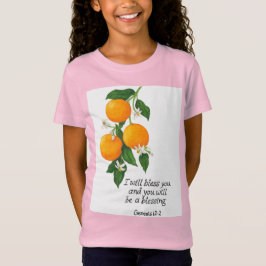 Apelsin Frukt Genesis 12:2 T Shirt