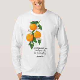 Apelsin Frukt Genesis 12:2 T Shirt