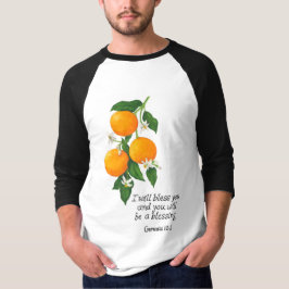 Apelsin Frukt Genesis 12:2 T Shirt