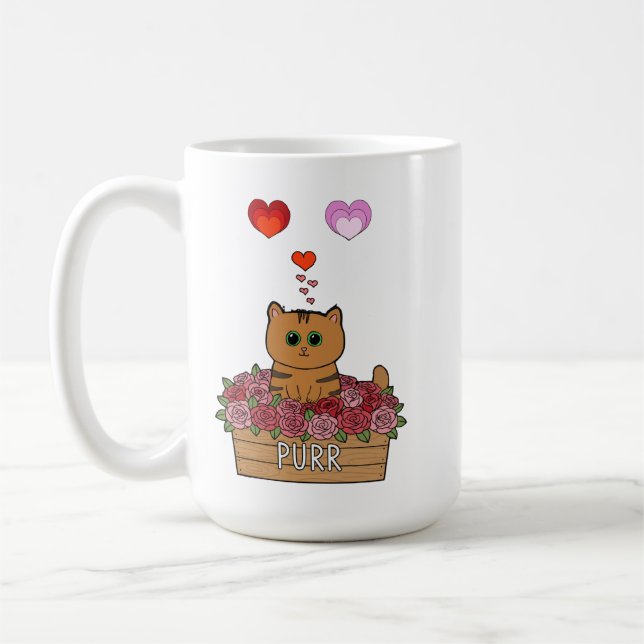 Apelsin Katter Styr Mitt Liv Kaffemugg (Vänster)