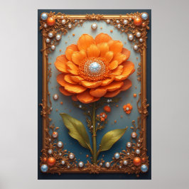 Apelsinblomma för Lyxig Hemdekor & Gåva Poster