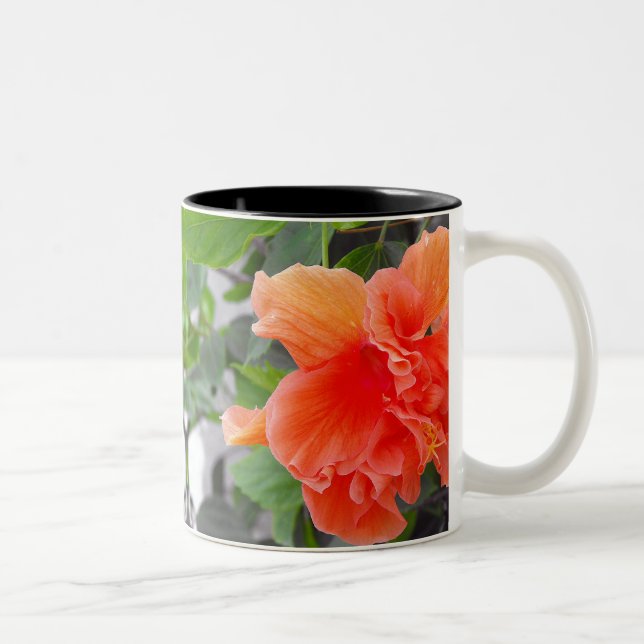 Apelsinblomma Två-Tonad Mugg (Höger)
