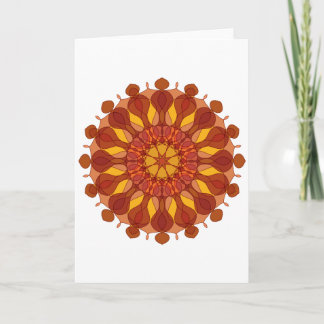 Apelsinblommans mandala kort