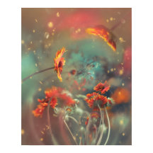 APELSINBLOMMOR MED DRÖMMLIK ATMOSFÄRISK BAKGRUND