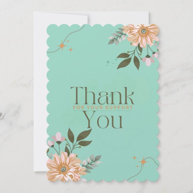 apelsinblommor, tacksamma vykort (Framsida)