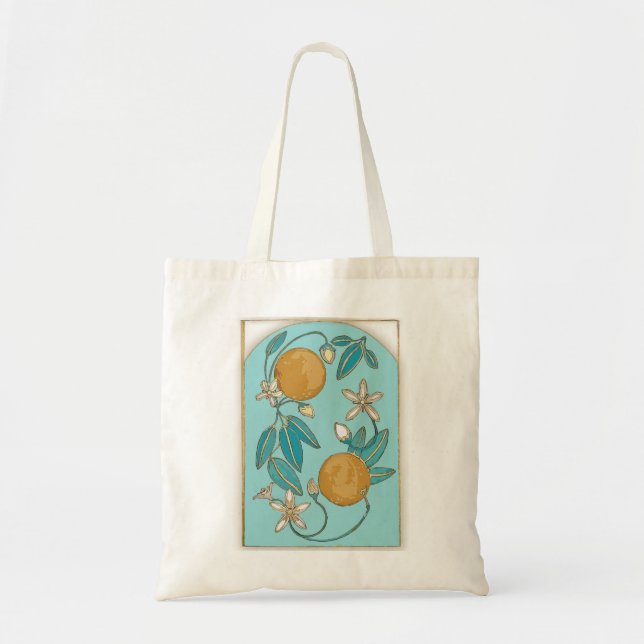 Apelsinblomster Shoppingväska Tygkasse (Framsidan)