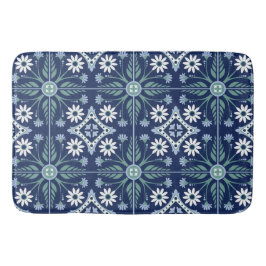 Apelsinduk av marockansk blommigt badrumsmatta