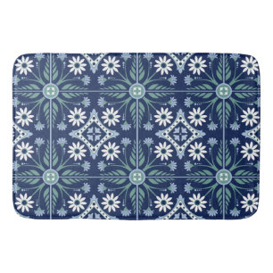 Apelsinduk av marockansk blommigt badrumsmatta