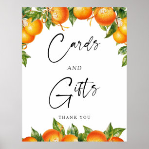 Apelsiner Citron Citrus Kort och Present Skylt