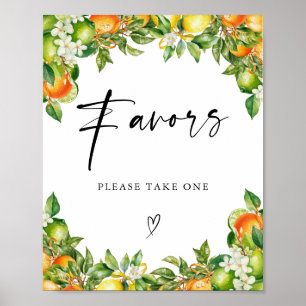 Apelsiner Citrus Briddusch Favors Poster