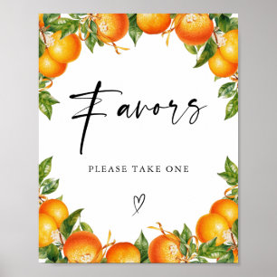 Apelsiner Citrus Briddusch Favors Poster