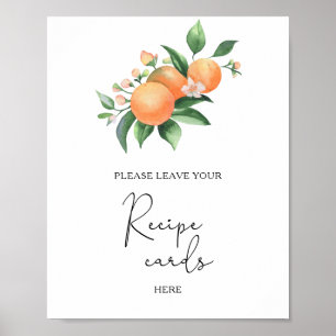 Apelsiner - Ditt receptkort här Poster