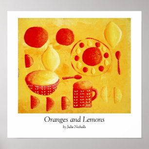 Apelsiner och citroner poster