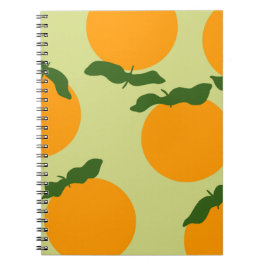 Apelsinmönsterdesign Anteckningsbok