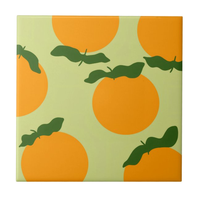 Apelsinmönsterdesign Kakelplatta (Framsidan)