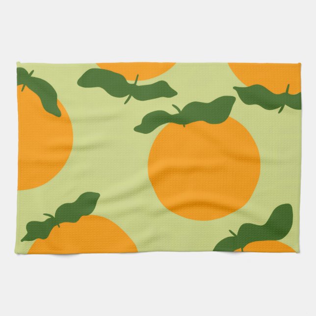 Apelsinmönsterdesign Kökshandduk (Horisontell)