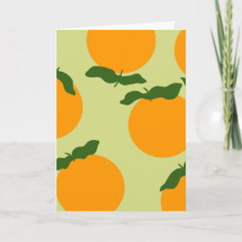 Apelsinmönsterdesign Kort