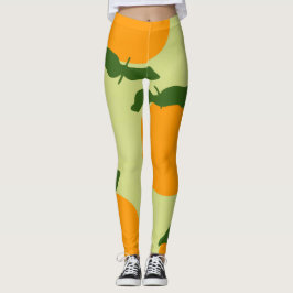Apelsinmönsterdesign Leggings