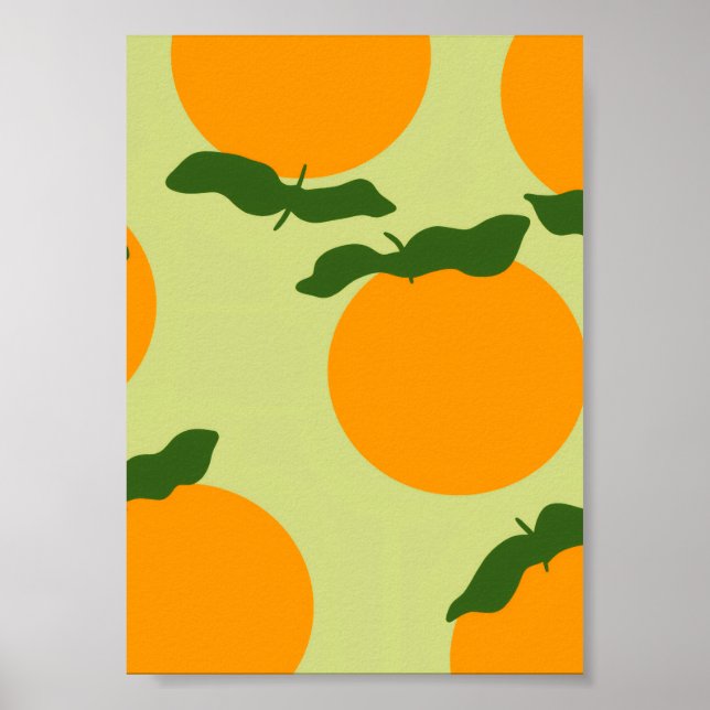 Apelsinmönsterdesign Poster (Framsidan)