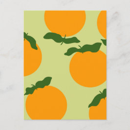 Apelsinmönsterdesign Vykort