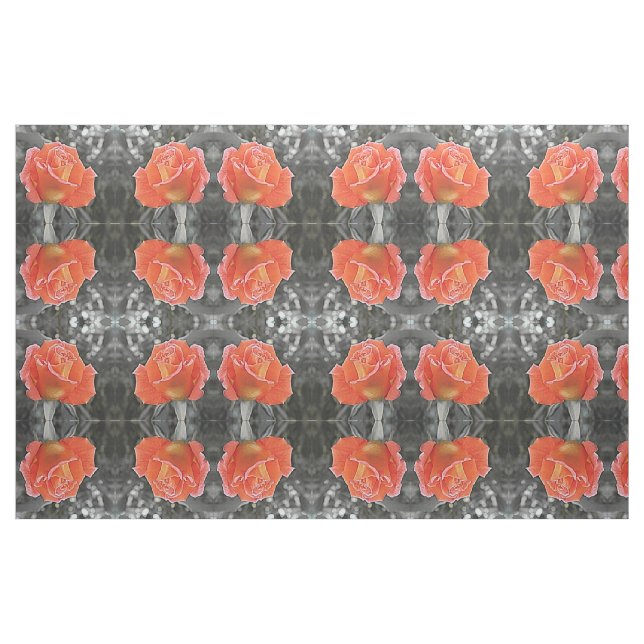 apelsinrosor Tyg, färgglatt hus textil (Fat Quarter)