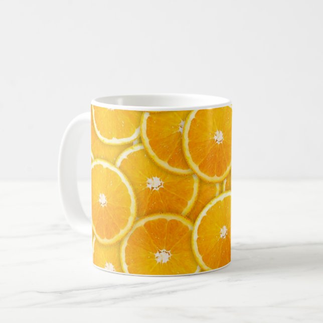 Apelsinskivor Kaffemugg (Framsida vänster)