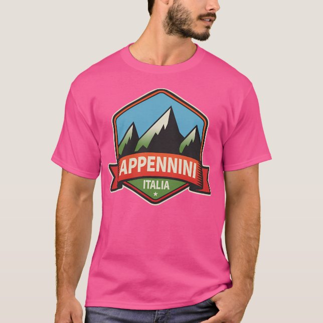 Apennibergen Italien Active T Shirt (Framsida)