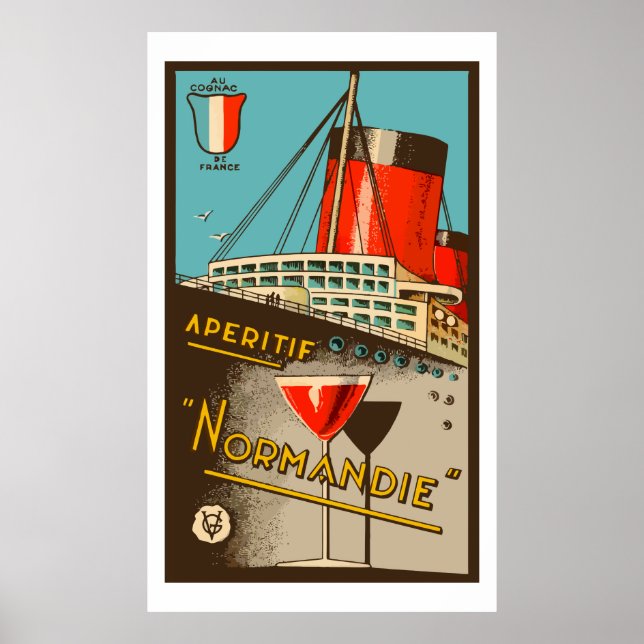 Apéritif NORMANDIE (Frankrike) Poster (Framsidan)