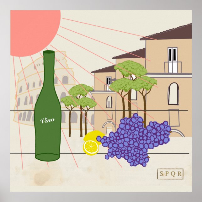Aperitif-tid i Rom Poster (Framsidan)