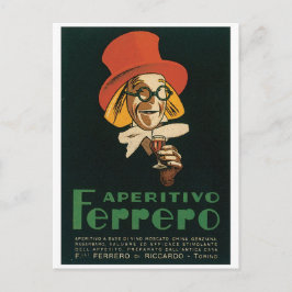 Aperitivo Ferrero Torino Italien Italy Vintage Art Vykort