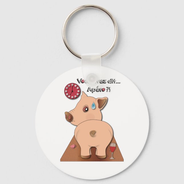 Apéro ! (écrits en noir) nyckelring (Framsida)
