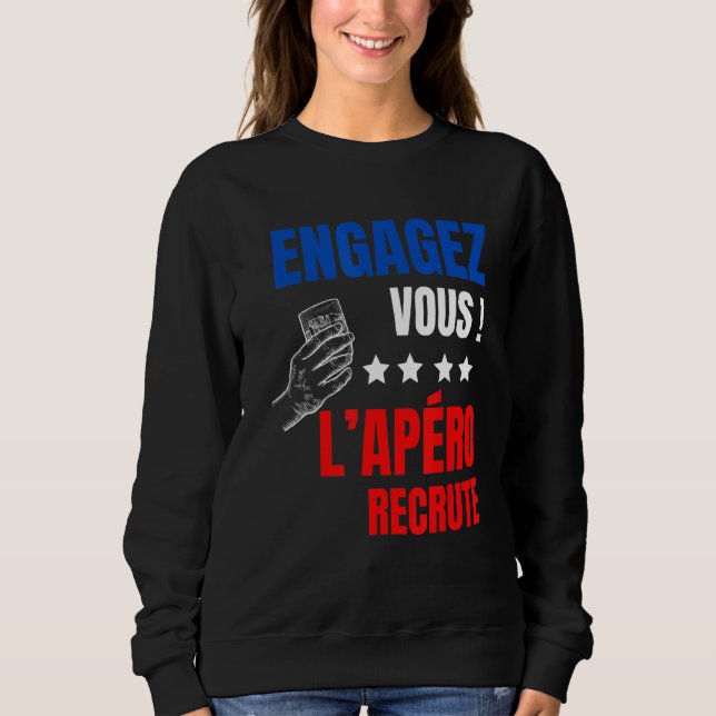 Apero Humor Alcohol Hiring You Aperitif T Shirt (Framsida)