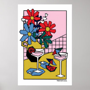 Apero Japansk Abstrakt Bauhaus Formel Modern Poster