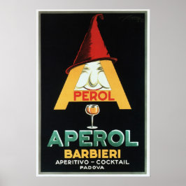 APEROL BARBIERI Italienska Aperitif Cocktail Lique Poster