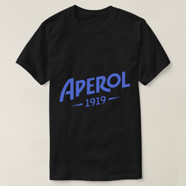 Aperol Blue-Logotyp T Shirt (Design framsida)