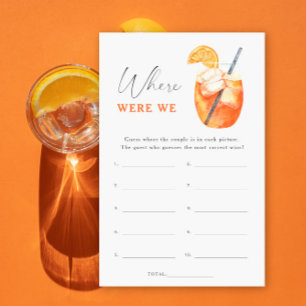 Aperol cocktail möhippa Var var vi?