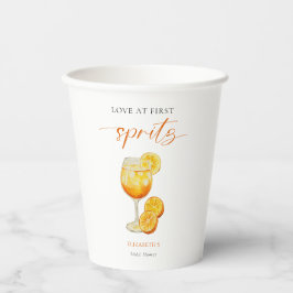 Aperol Kärlek vid Första Spritz Orange Bröllopsfes