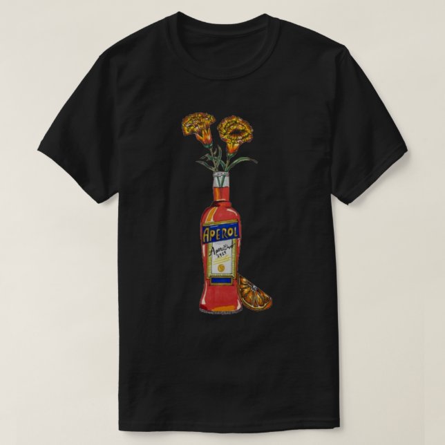 Aperol Painting Art Teckning T Shirt (Design framsida)