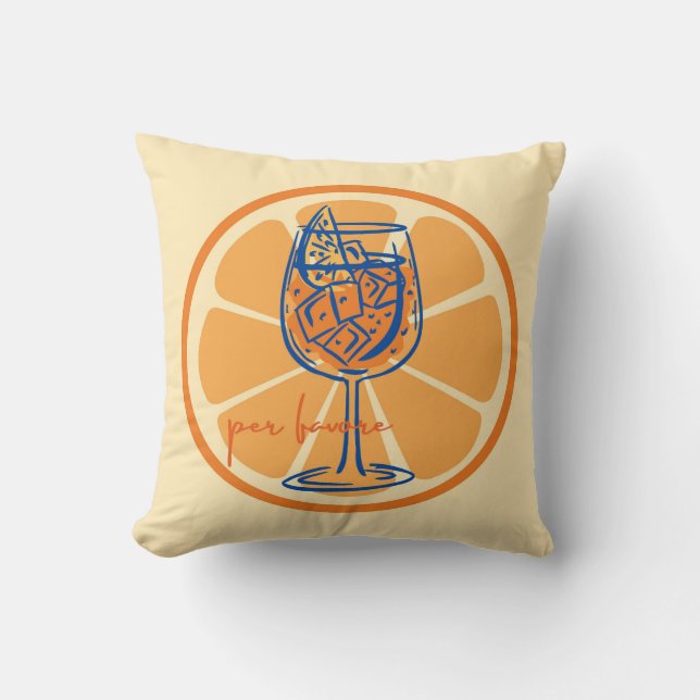 Aperol Per Favore Kudde (Framsida)