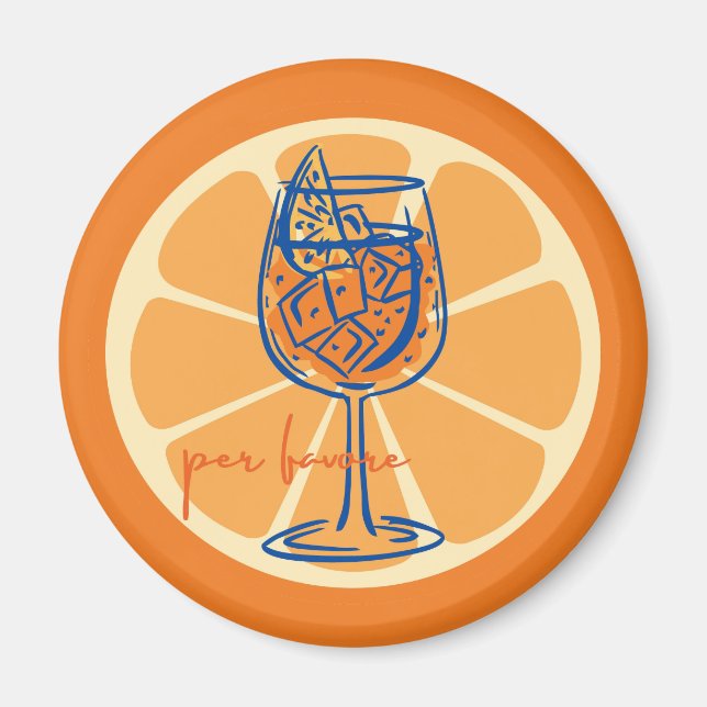 Aperol Per Favore Magnet (Framsidan)
