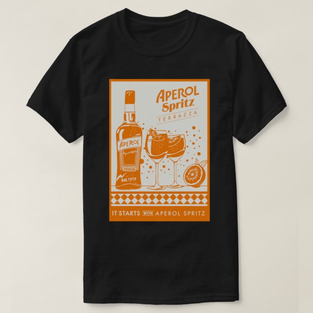 Aperol Spritz (2) T Shirt (Design framsida)