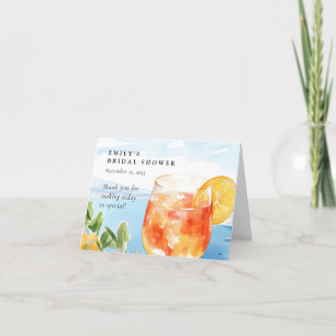Aperol Spritz Amalfi Italien Bröllopsfest Tack Kort