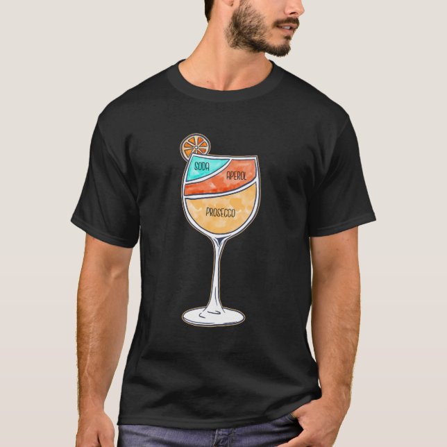 Aperol Spritz Aperol Liquor T Shirt (Framsida)