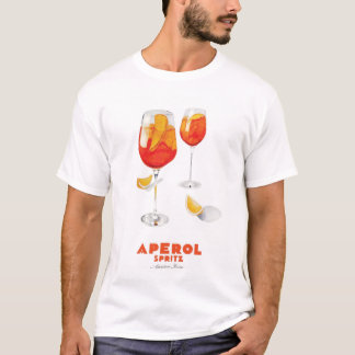 Aperol Spritz Art-utskrift T Shirt