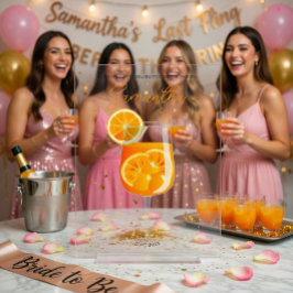 Aperol Spritz Bachelorette Party Välkommen