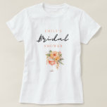 Aperol Spritz Blommig Bröllopsfest T Shirt<br><div class="desc">Aperol Spritz Blommig Bröllopsfest T-Shirt</div>
