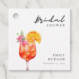 Aperol Spritz Blommigt Möhippa Gåvor Etiketter