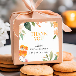 Aperol Spritz Blommigt Möhippa Sticker Fyrkantigt Klistermärke