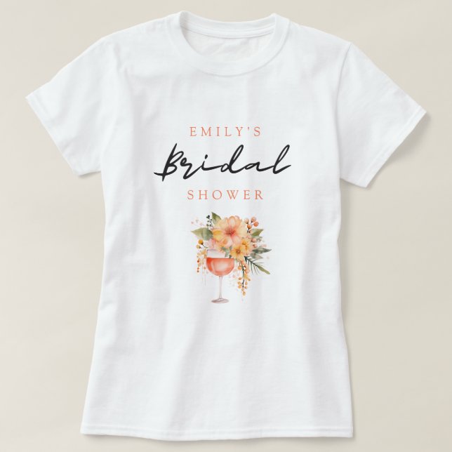 Aperol Spritz Blommigt Möhippa T Shirt (Design framsida)