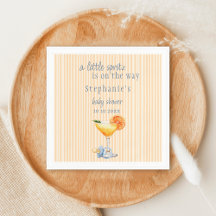 Aperol Spritz Blue Orange Citrus Boy Baby Shower